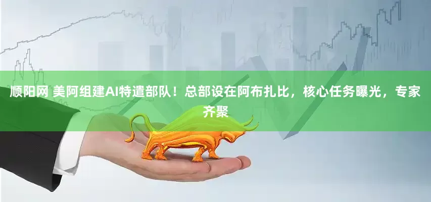 顺阳网 美阿组建AI特遣部队!总部设在阿布扎比,核心任务曝光,专家齐聚